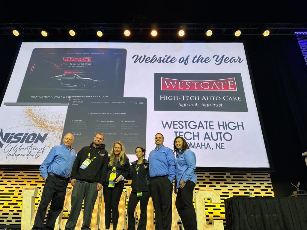 WESTGATE HIGH TECH AUTO CARE WINS VISION’S BEST WEBSITE AWARD!